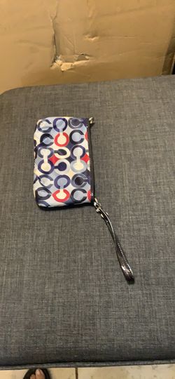 Coach large wristlet