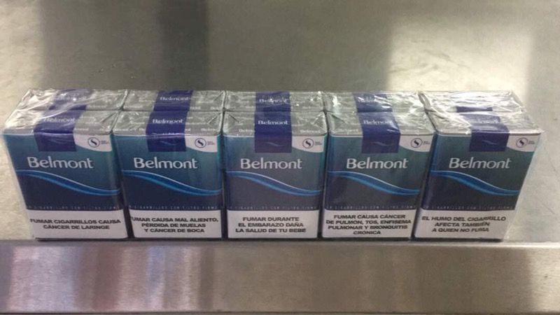 Cajas de cigarro Belmont venezolana