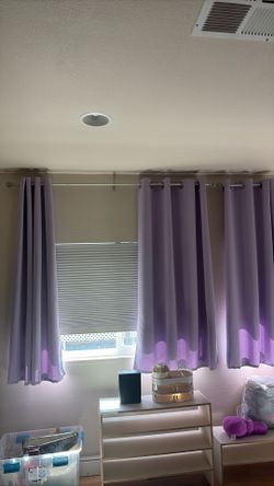 Lavender curtains
