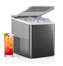 Countertop Ice Maker, Portable Bullet Ice Maker with 2 Ice Sizes