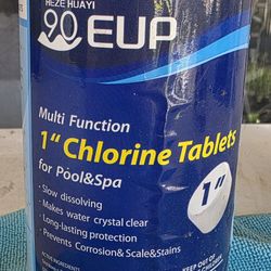 1 inch chlorine tablets for pool or hot tub