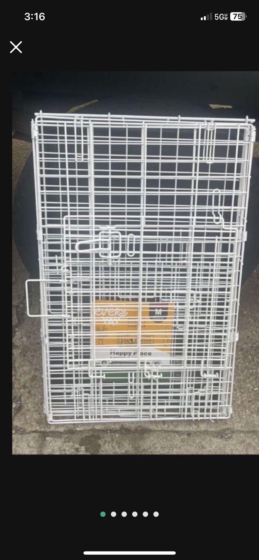 Every Yay White 2-Door Dog Crate MEDIUM