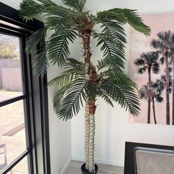 Nafresh 9ft Tall UV Resistant Faux Palm Tree, 108in Artificial Palm