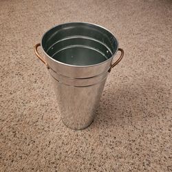 Galvanized Metal Flower Holder