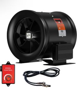 12 Inch Inline Duct Fan with Speed Controller
