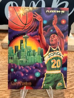 Gary Payton 1994-95 Fleer PRO-VISION #7 Basketball NBA Card Seattle Supersonics pack fresh