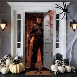 Michael Myers Halloween Door Cover