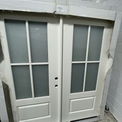 New Exterior Fiberglass Double Door