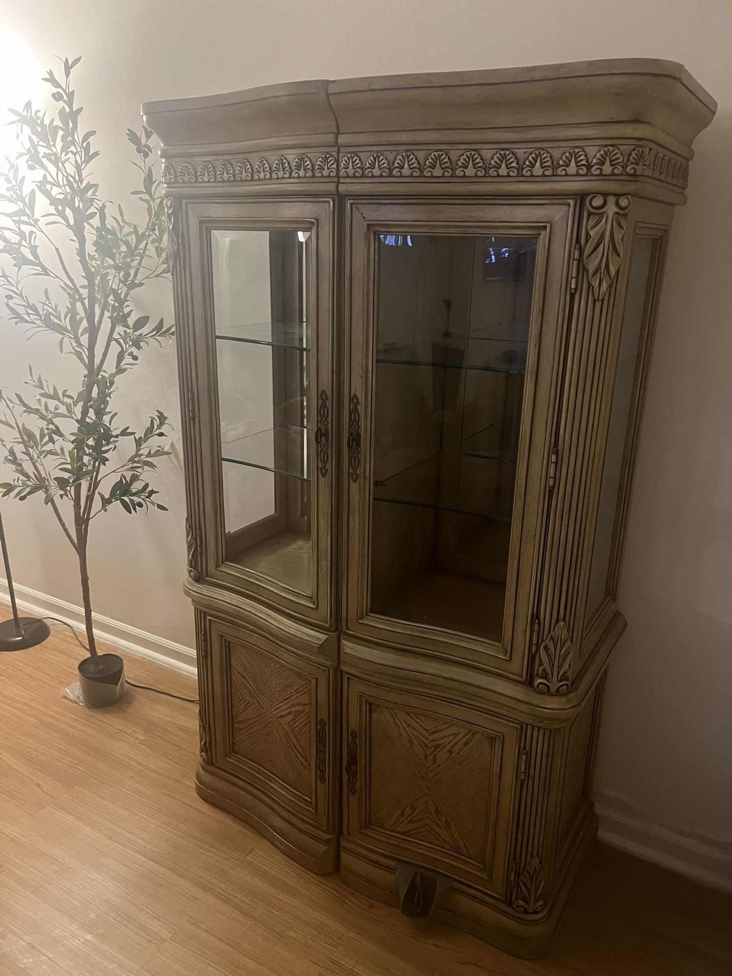 Wood Display Cabinet 