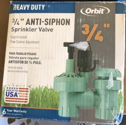 3/4” Anti-Siphon Sprinkler Valve