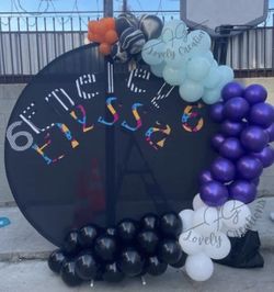 Jack And Sally Nightmare Before Christmas Balloon Arch 