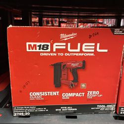 Milwaukee M18 Fuel 18 Gauge Brad Nailer 