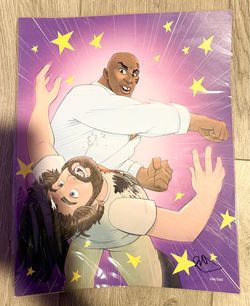 BAM Mike Tyson & Alan ‘The Hangover’ 11x14 Artist Signed Print 196 /500
