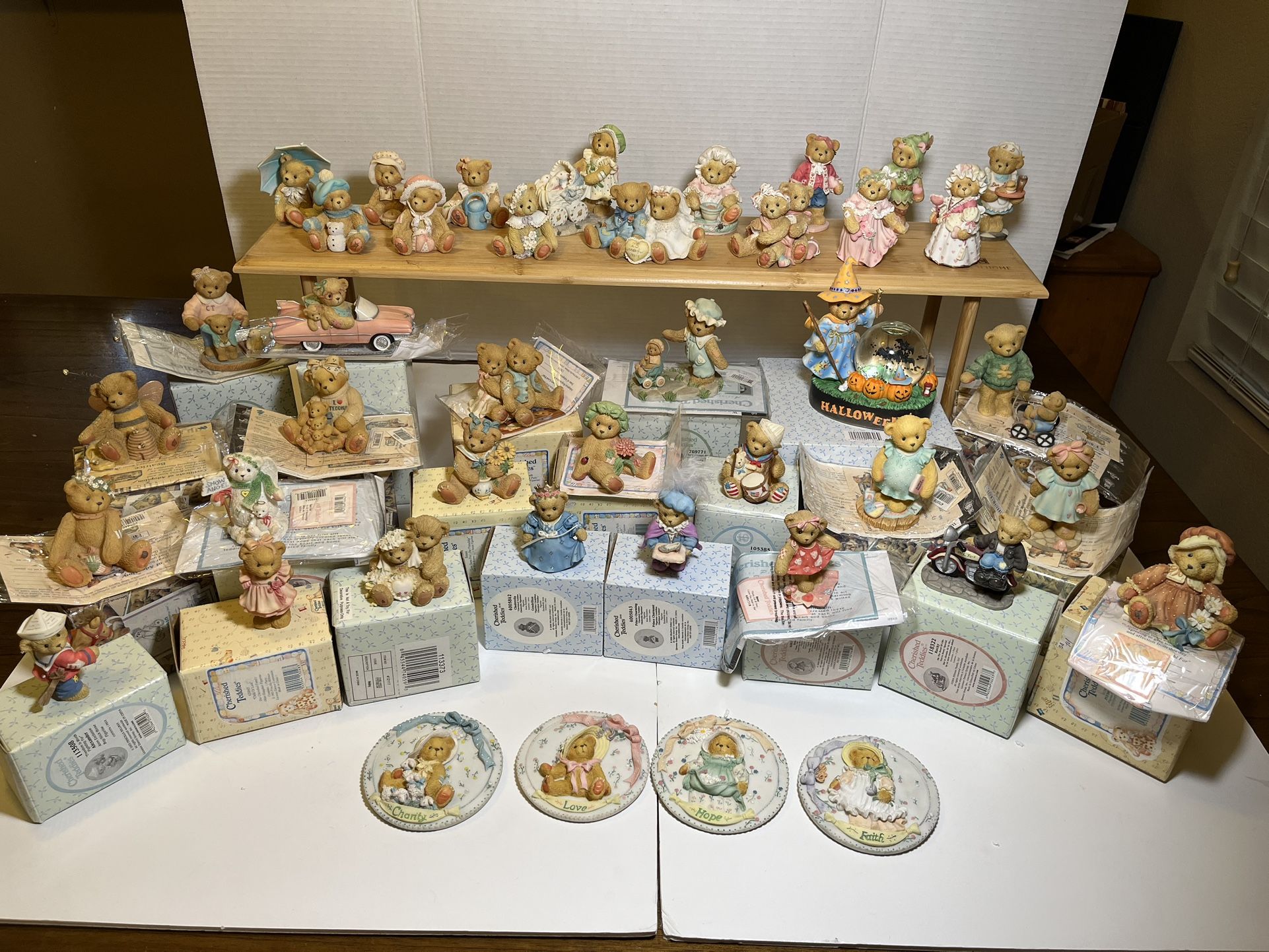 Cherished Teddies Lot - 42pc - Used - Some Paperwork