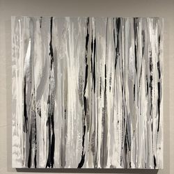Silver & Black Wall Canvas
