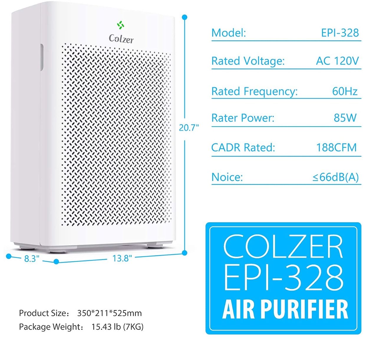 Air Purifier with True HEPA Air Filter