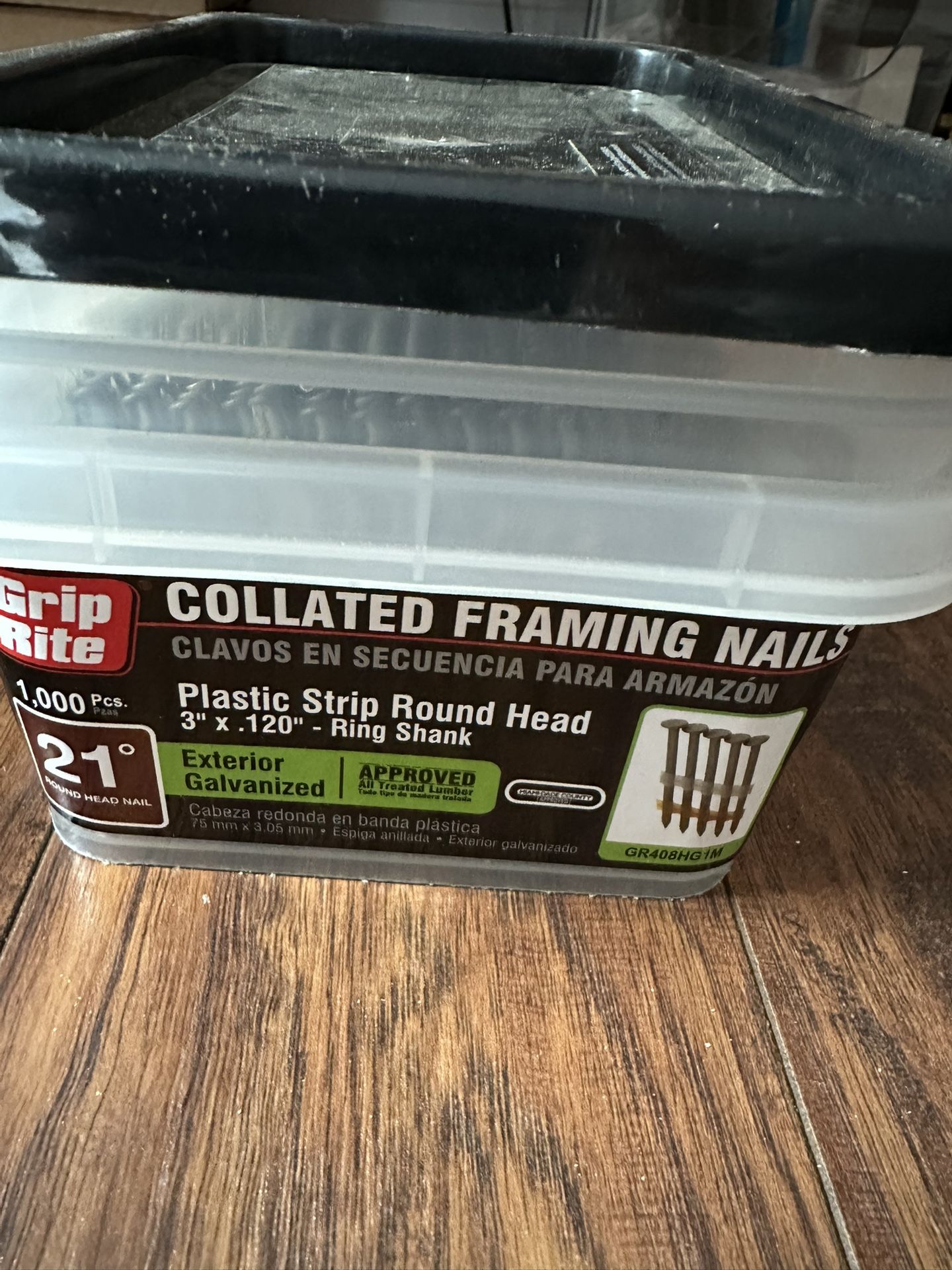Collated Framing Nails 3”x.120”- Ring Shank
