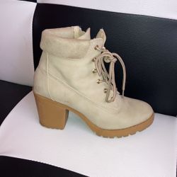 Beige Booties