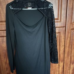 Black Women’s Dress Long Sleeve 