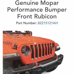 2020 Jeep Rubicon Steal Front Bumper. 