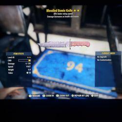 Fallout 76 PS4 Weapons