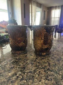 Mosaic candle holders