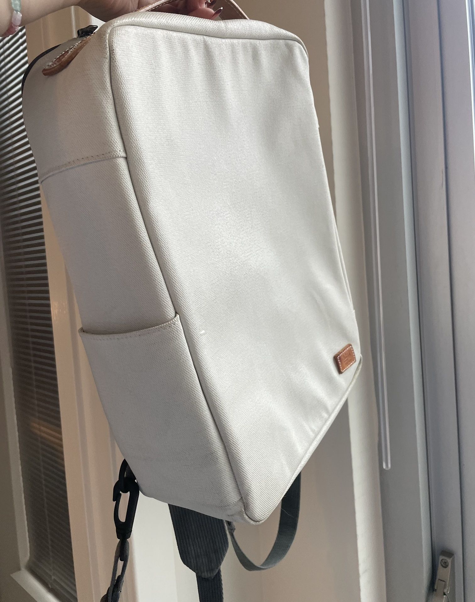 Leather Handle Backpack