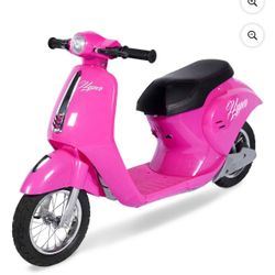 Hyper 24V Retro Electric Scooter with Easy Twist Throttle for Ages 13+, Pink
