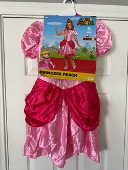 Princess Peach Costume Kids Size L 10-12