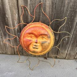 Decoration Sun Clay And Metal