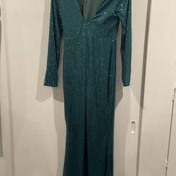 Hunter Green Formal Dress Size Women Large