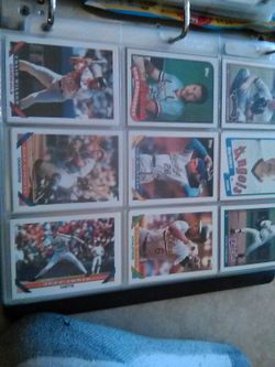 Baseball cards from 1978 to 1990s