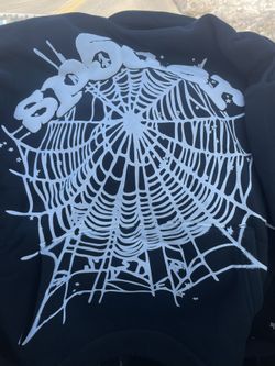 Sp5ders hoodie black-white