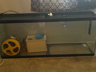 Glass Aquarium Small Animal Habitat with Accessories