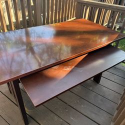 Cherry Red Large Desk 