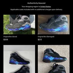 Nike Air Jordan 8 “Aqua” Size 10 