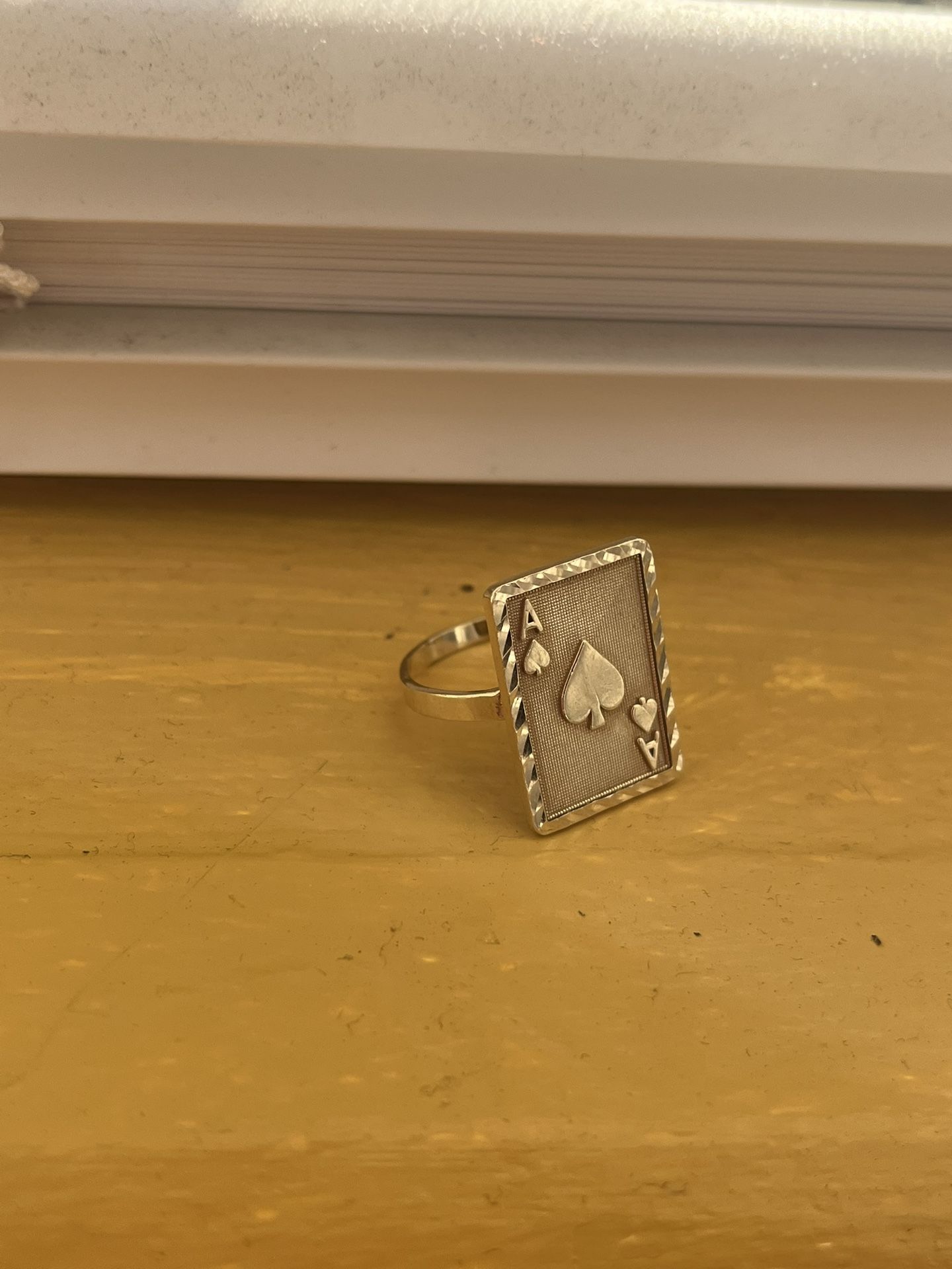Gold 10k Ace Card Ring Size 9