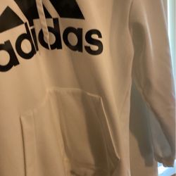 White Adidas Hoodie  