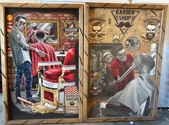 Barber wall art