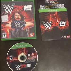WWE 2K19  - Microsoft Xbox One -Tested/Working- Good Condition - CIB