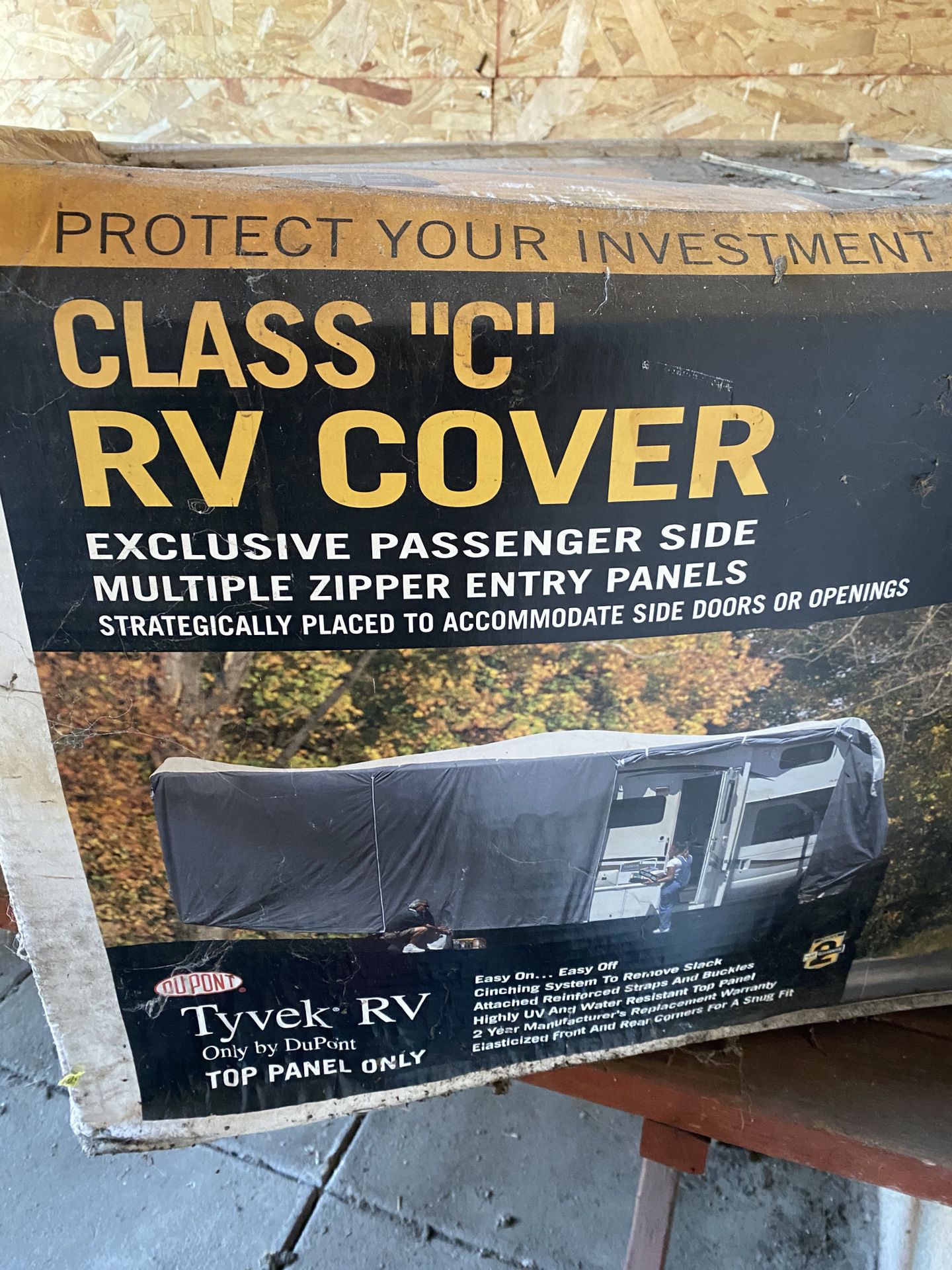 Class c RV cover cash and pick up only