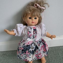1990 Citytoy my precious baby, soft body blue eyed 13” girl doll