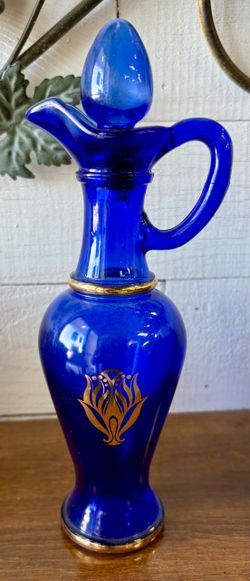 Cobolt blue Avon bottle