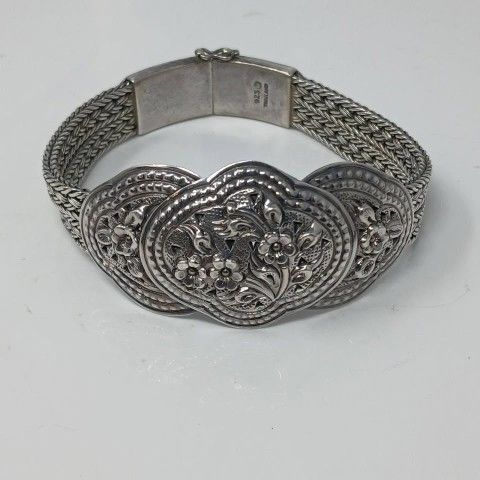 7.5" Gorgeous .925 Silver Bracelet 38.7g (#25456)