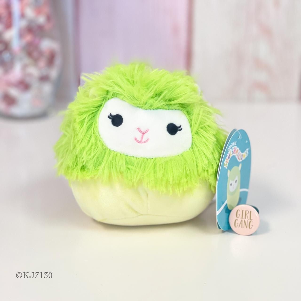 🆕Squishmallows Cavaleri the Neon Green Alpaca BNWT