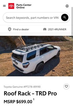 Toyota TRD Pro Roof Rack 4Runner