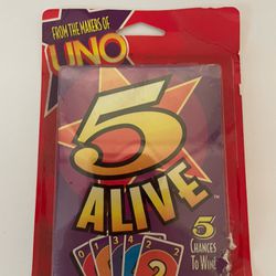 Vintage 5 Alive Card Game 1994 Mattel From The Makers Of Uno Rare 