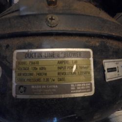 8 Inch  Duct inline Blower Set