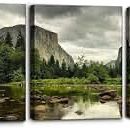 Yosemite National Park Canvas Wall Art 3 Piece  Triptych