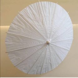 5Pcs White Wood Umbrella Parasol Dancing Wedding Bridal Party Coasplay Art